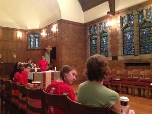 Practicing for worship. Photo by Mike Hanck. Used with permission.